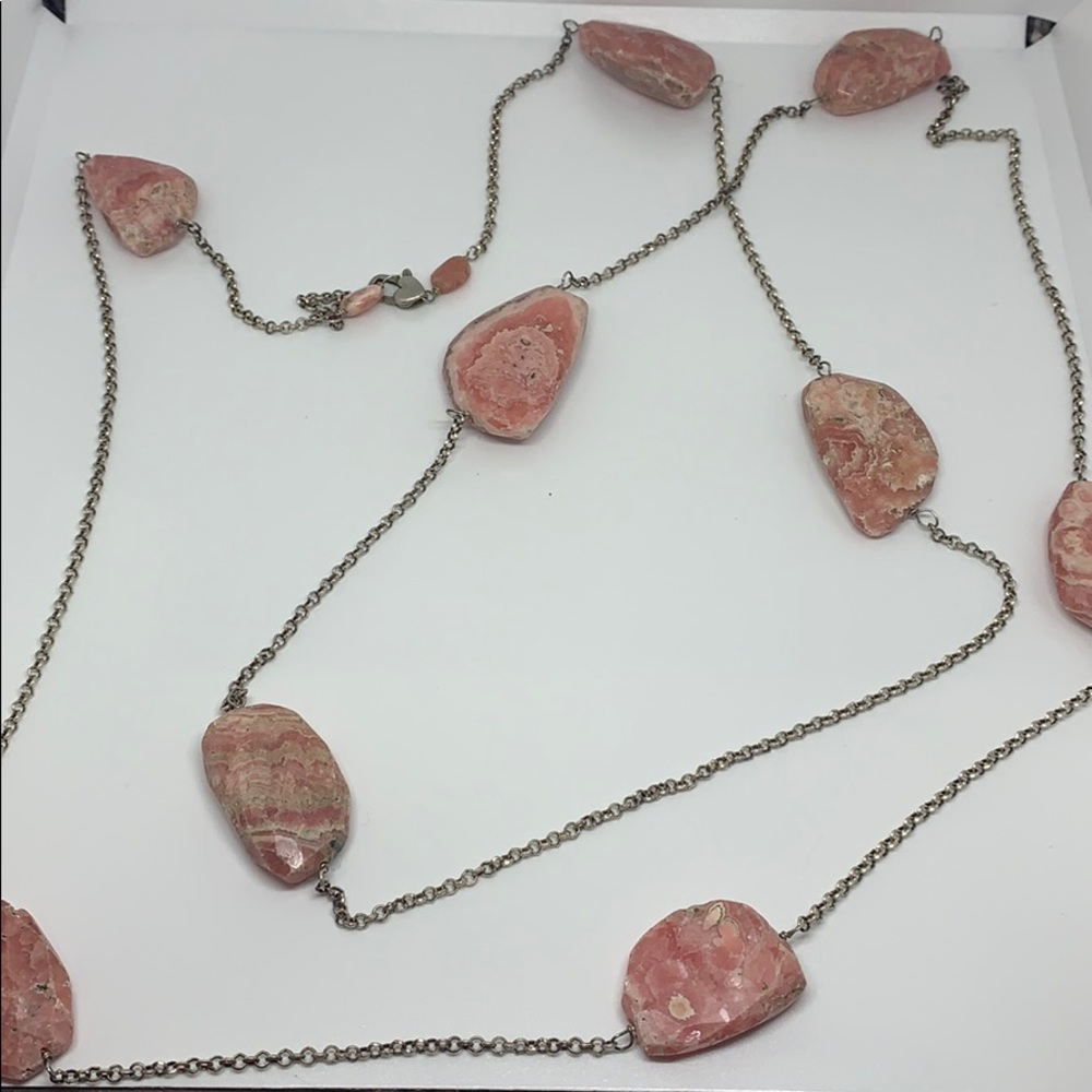 Silver & Stone necklace ! 3 for $30